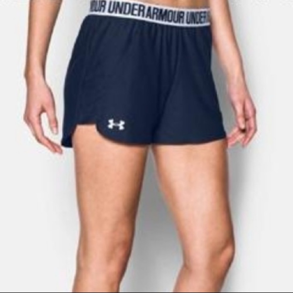 UNDER ARMOUR PLAY UP 2.0 NAVY SHORTS